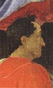 Sandro Botticelli Mago wearing a red mantle (mk36) oil painting reproduction